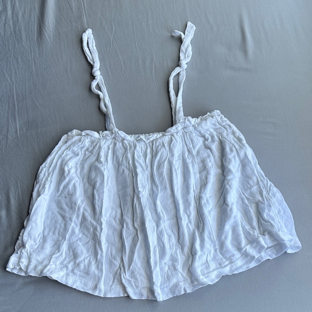 Hollister White Crop Top